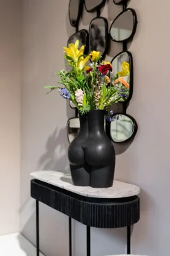 KARE Vase Donna Schwarz 40cm