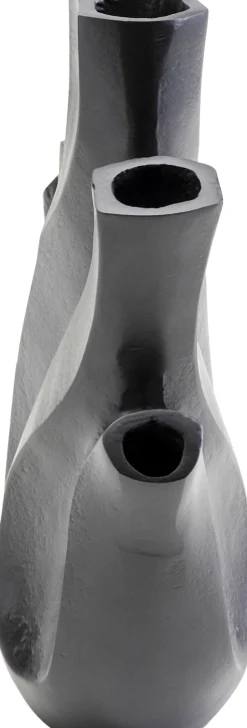 KARE Vase Flame Schwarz 25cm