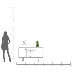 KARE Vase Galicia Grün 36cm