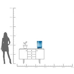 KARE Vase Grazioso Blau 40cm