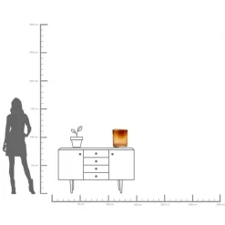 KARE Vase Grazioso Braun 32cm