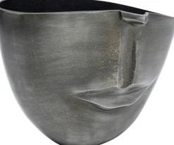 KARE Vase Half Face Anthrazit 31cm