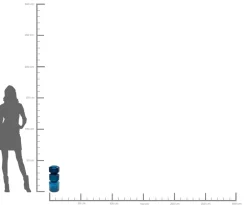 KARE Vase Marvelous Duo Blau 42cm