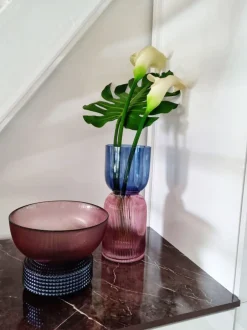 KARE Vase Marvelous Duo Blau Lila 40cm