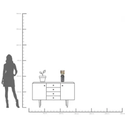 KARE Vase Marvelous Duo Braun Grau 38cm