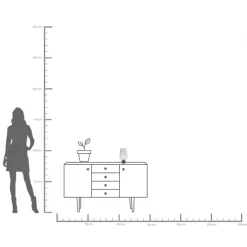 KARE Vase Noble Ring Grau Matt 26cm