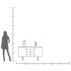 KARE Vase Noble Ring Lila 26cm