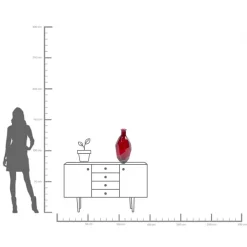 KARE Vase Origami Pink 59cm