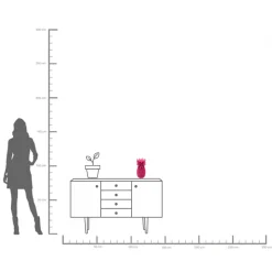 KARE Vase Pineapple Rosa 30cm