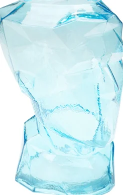 KARE Vase Prisma Face Hellblau 30cm