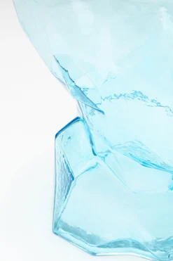 KARE Vase Prisma Face Hellblau 30cm