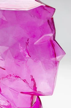 KARE Vase Prisma Face Pink 30cm