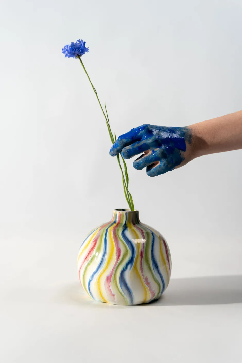 KARE Vase Rivers Colore 14cm