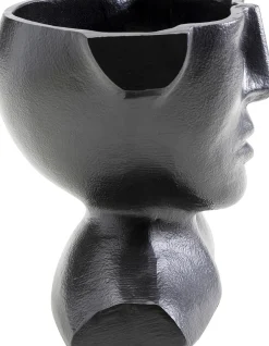 KARE Vase Rostro Schwarz 17cm