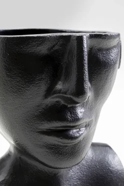 KARE Vase Rostro Schwarz 17cm