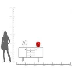 KARE Vase Strawberries Rot 30cm