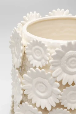 KARE Vase Sunflowers Weiß 30cm