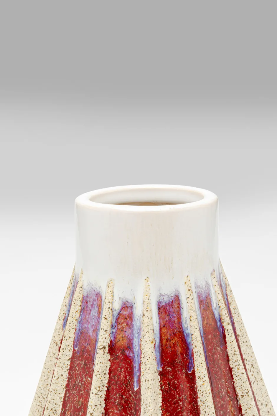 KARE Vase Tic Tac Rot 24cm