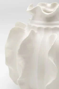 KARE Vase Viento Weiß 23cm