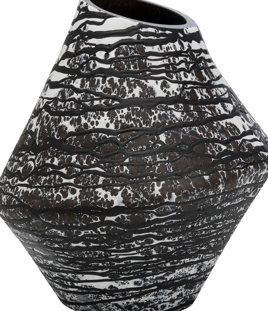 KARE Vase Volante Schwarz 27cm