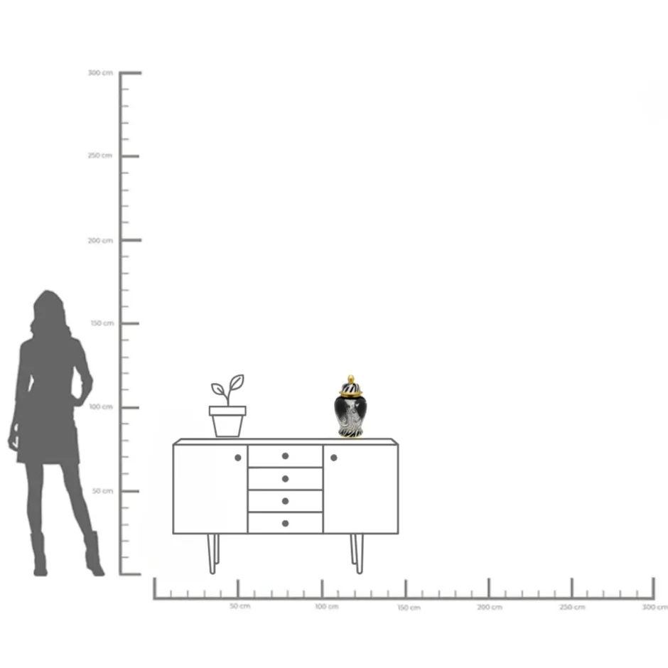 KARE Vase Zebra Face 38cm