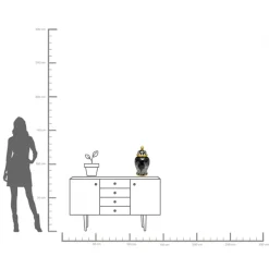 KARE Vase Zebra Face 46cm