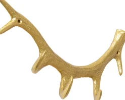 KARE Wandgarderobe Antler Gold 35cm