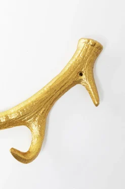KARE Wandgarderobe Antler Gold 35cm