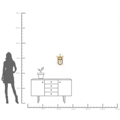 KARE Wandschmuck Beetle Mirror 25x39cm