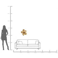 KARE Wandschmuck Orchid Gold 44cm