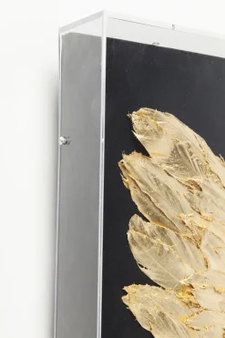 KARE Wandschmuck Wings Gold Black 120x120cm