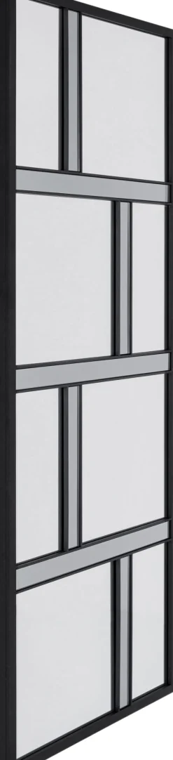 KARE Wandspiegel Brick Schwarz 71x182cm