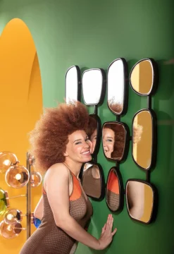 KARE Wandspiegel Nastro Schwarz 80x114cm