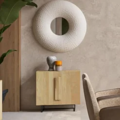 KARE Wandspiegel Sea Jewellery Weiß Ø110cm