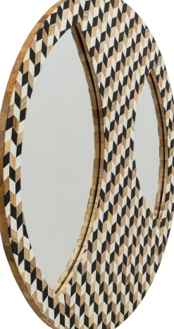 KARE Wandspiegel Tahiti Ø67cm