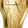 KARE Wanduhr Big Drop Gold 92x127cm