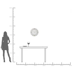 KARE Wanduhr Leonardo Weiß/Gold ��49cm