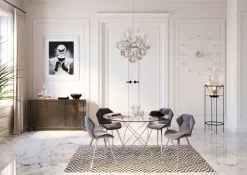 KARE Wanduhr Like Umbrella Balls Chrome