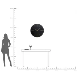 KARE Wanduhr Luca Schwarz Ø70cm