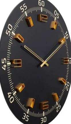 KARE Wanduhr Milk Bar Schwarz Ø60cm