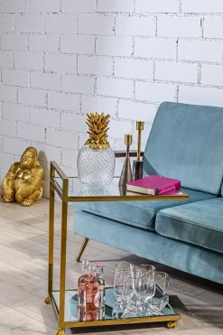 KARE Wasserglas Diamond Gold Rim