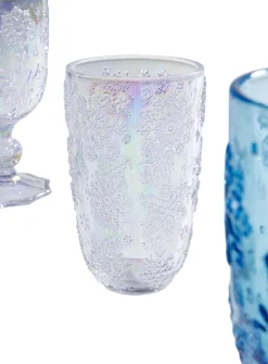 KARE Wasserglas Ice Flowers Colore