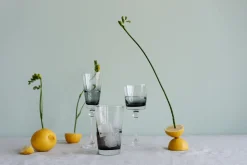 KARE Wasserglas Mimi Grau 14cm