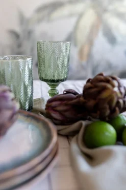 KARE Weinglas Fogli Grün