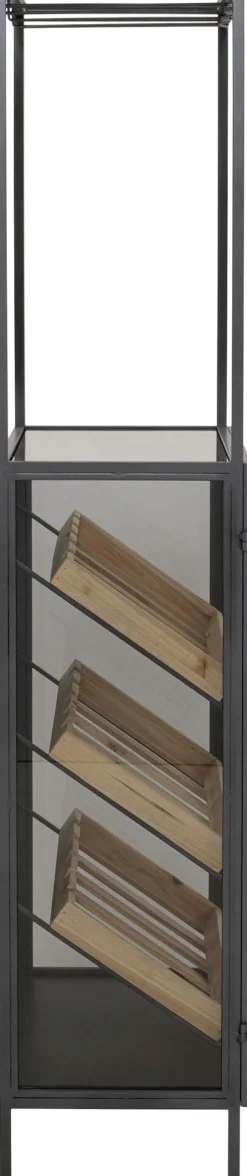 KARE Weinregal Porto Bar Schwarz 60x170cm