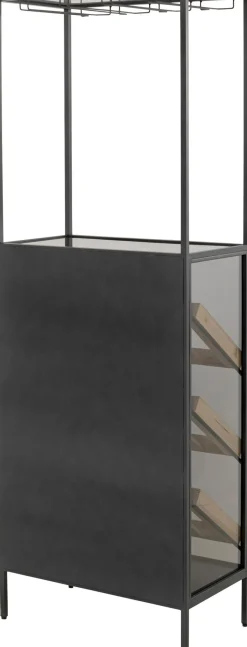 KARE Weinregal Porto Bar Schwarz 60x170cm