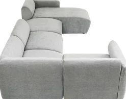 KARE Wohnlandschaft 2 Lucca Grau Rechts 328cm