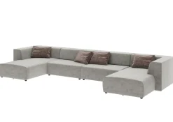 KARE Wohnlandschaft Infinity Malibu Grau